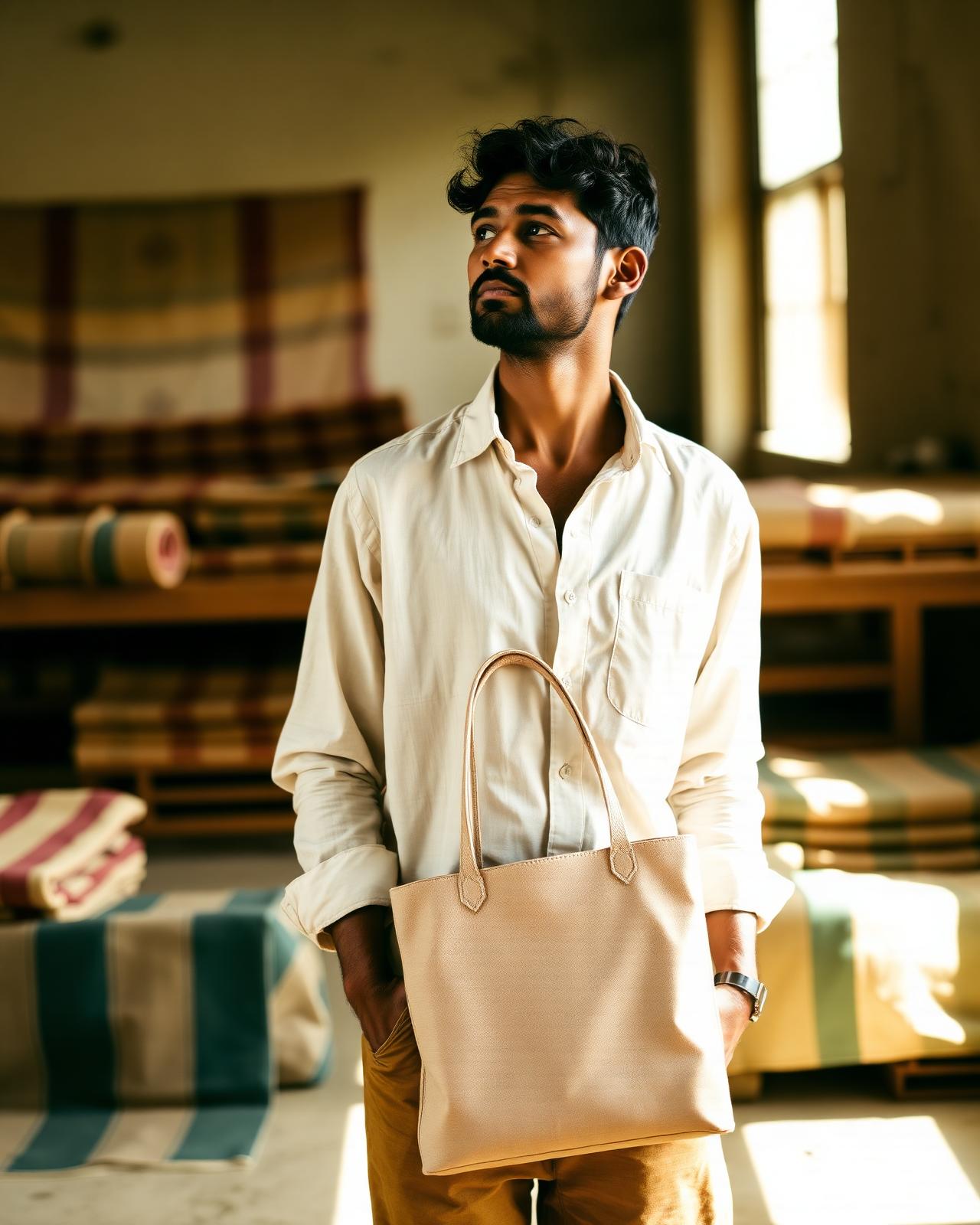 Bhoomi Carry founder in the workshop